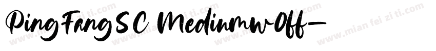 PingFangSC Mediumw0ff字体转换